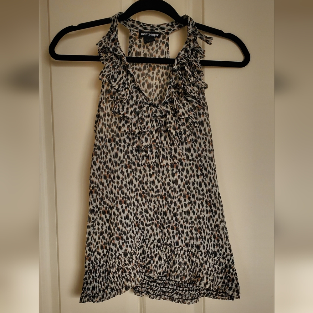 EUC Contempo Small Leopard top